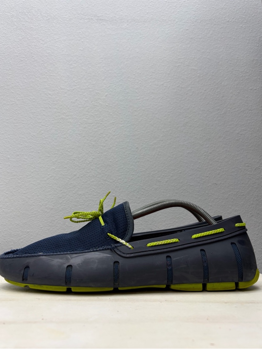 Swims Men’s Blue Rubber Braided Lace Loafers Size 10 - Picture 1 of 8